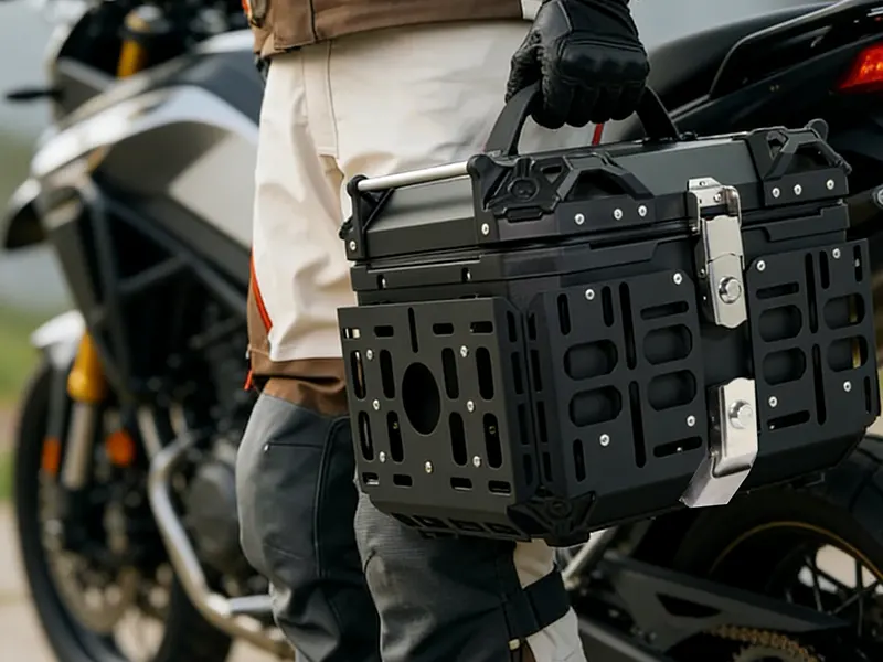 Que tipo de motocicleta é adequada para o porta-malas extragrande?