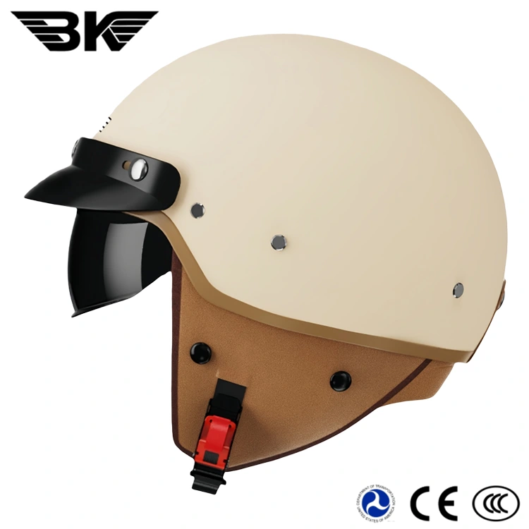 Capacete meio rosto retrô