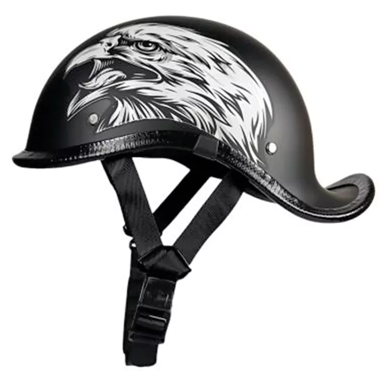 Motocicleta meio capacete