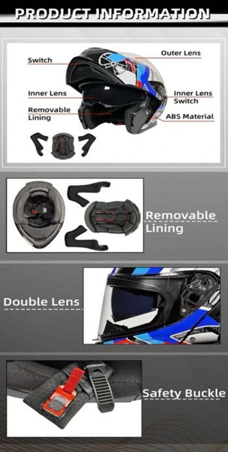 Flip Up Motorcycle Helmet