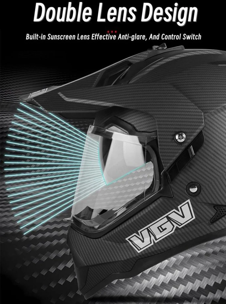 Off-road Helmets with Lens