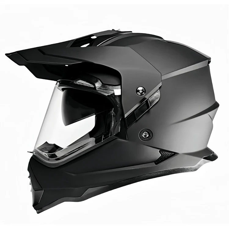 Capacetes off-road com lente