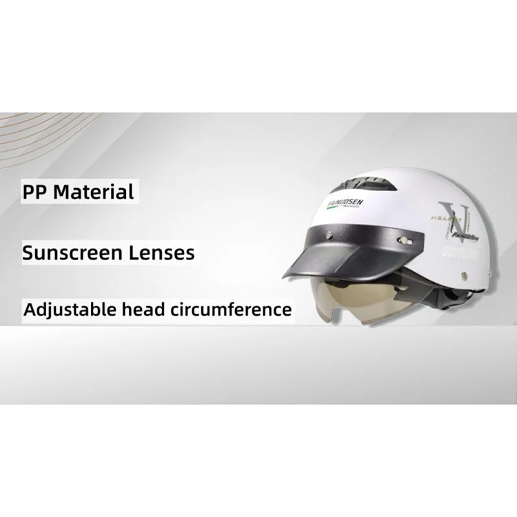 Meio capacete de motocicleta PP