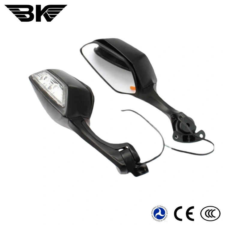 Espelho Lateral Para Motocicletas Com Luz Led
