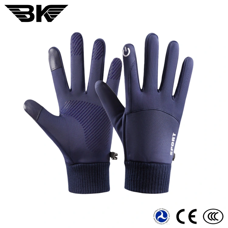 Luvas de dedo inteiro para motocicleta espessadas