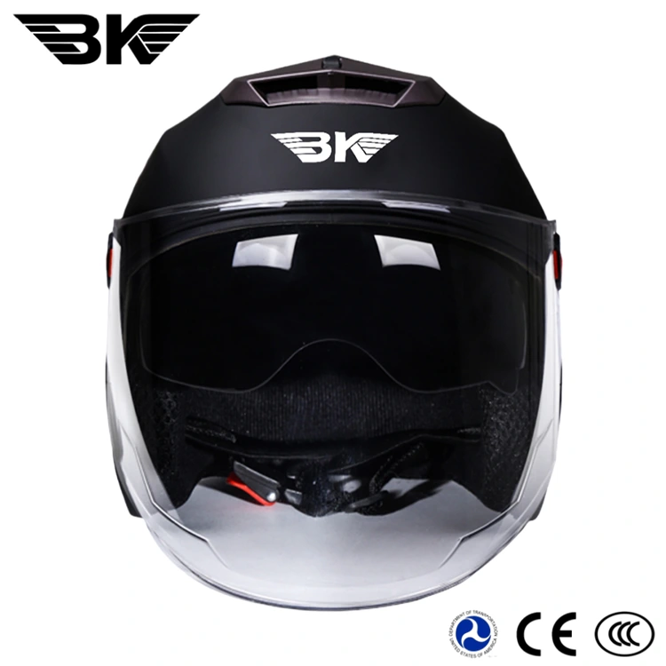 Capacetes unissex para motociclistas 3/4 com viseira